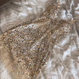 JOVANI stunning club party Vegas sequin crystal